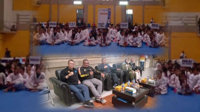 
Forki Gelar Turnamen Kejuaraan Karate Tingkat Kota dan Kabupaten Sukabumi Perebutkan Piala Perumda AM TJM