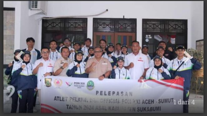 
KONI Bersama Bupati Sukabumi Melepas Atlit Menuju PON XXl Aceh Sumut Tahun 2024 