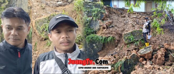
Desa Sukadamai Cicantayan Terdampak Longsor Akibat Hujan Deras Kamis Malam 