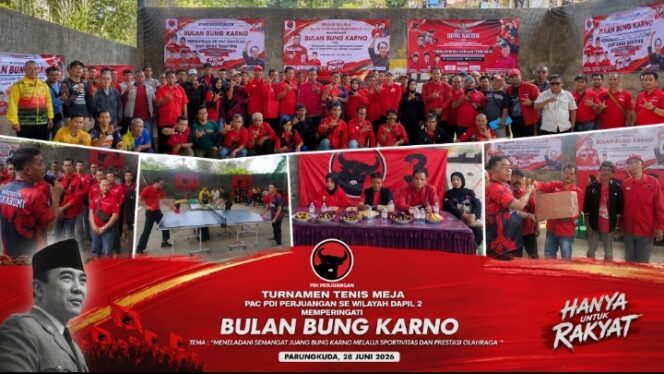 
Paoji Nurjaman Buka Resmi Turnamen Tenis Meja Bung Karno Cup Se-Dapil II Kabupaten Sukabumi