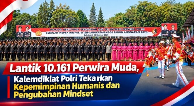 
Lantik 10.161 Perwira Muda, Kalemdiklat Polri Tekankan Kepemimpinan Humanis dan Pengubahan Mindset