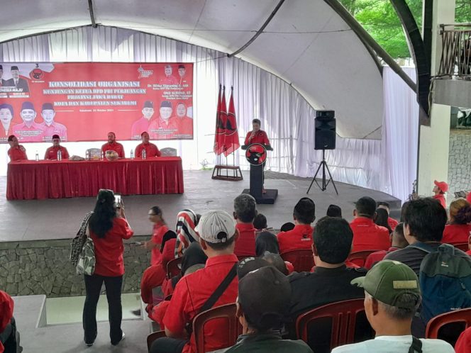 
Gelar Raker Konsolidasi, PDI Perjuangan Sukabumi Kembali Panaskan Mesin Partai Jelang pemilu 2024