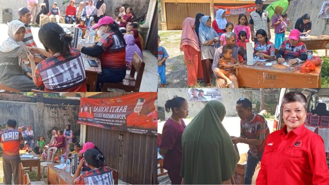 
Di Sukamulya Cikembar, Baksos dr Ribka Tjiptaning di Dampingi Tim Sirojudin