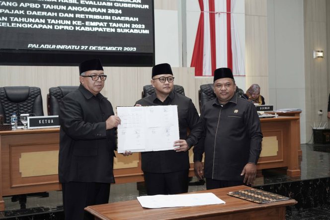 
DPRD Kab.Sukabumi Gelar Rapur Bahas Hasil Penyampaian Dua Raperda Hasil Evaluasi Gubernur