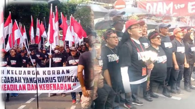 
3000 lebih Masa PDI Perjuangan Gruduk Komnasham Mendesak Agar Peristiwa Kudatuli Masuk Pelanggaran HAM Berat