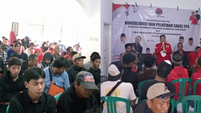 
PDI Perjuangan Dapil IV Kabupaten Sukabumi Gelar Konsolidasi dan Pelatihan Saksi