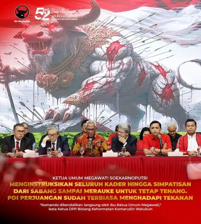 
Megawati Instruksikan Kader PDI Perjuangan Tetap Tenang Hadapi Tekanan