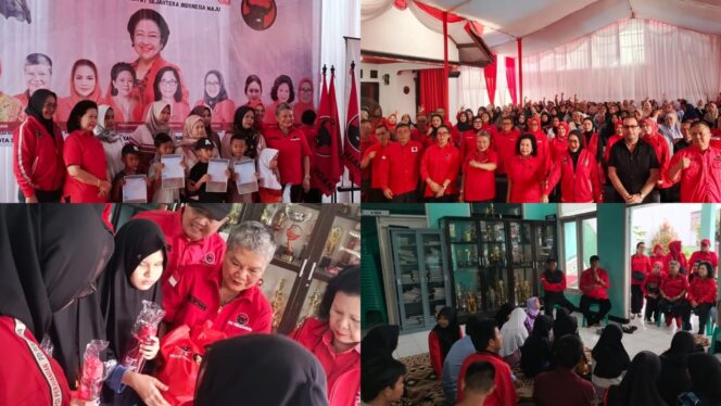 
Tiga Srikandi DPP PDIP Salurkan Ratusan Bantuan PIP di Kota Sukabumi dalam Momentum Bulan Bung Karno