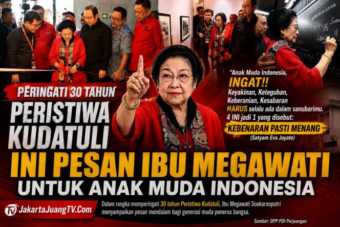 
Peringati 30 Tahun Peristiwa Kudatuli, Ini Pesan Ibu Megawati untuk Anak Muda Indonesia