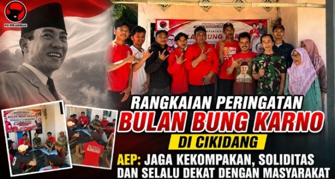 
Rangkaian Peringatan Bulan Bung Karno di Cikidang, Aep: Jaga Kekompakan, Soliditas dan Selalu Dekat dengan Masyarakat