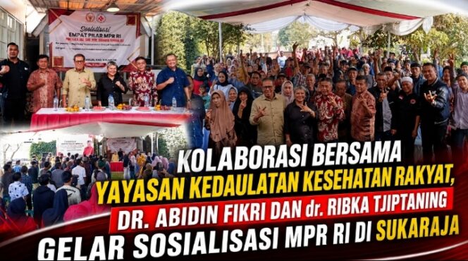 
Kolaborasi Bersama Yayasan Kedaulatan Kesehatan Rakyat, Dr. Abidin Fikri dan dr. Ribka Tjiptaning Gelar Sosialisasi MPR RI di Sukaraja