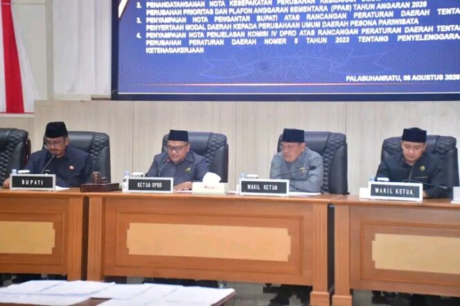 
DPRD Kabupaten Sukabumi Sahkan Berbagai Agenda Penting Bersama Pemkab Sukabumi