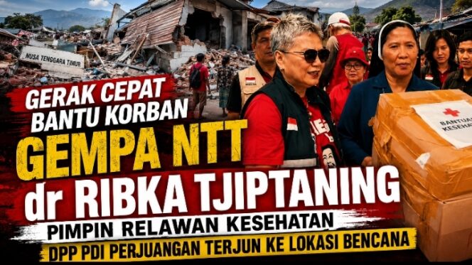 
Gerak Cepat Bantu Korban Gempa NTT, dr Ribka Tjiptaning Pimpin Relawan Kesehatan DPP PDI Perjuangan Terjun ke Lokasi Bencana