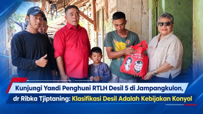 
Kunjungi Yandi Penghuni RTLH Desil 5 di Jampangkulon, dr Ribka Tjiptaning: Klasifikasi Desil Adalah Kebijakan Konyol